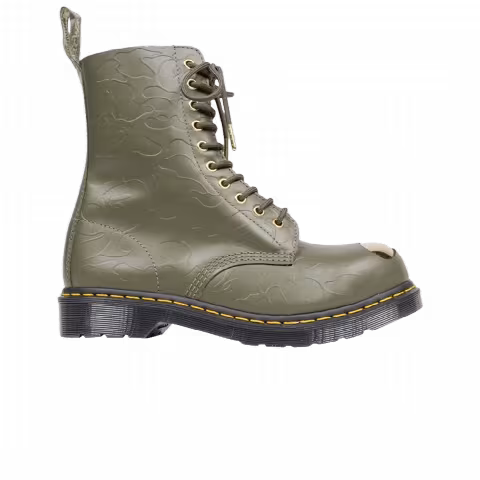 A Bathing Ape x Dr. Martens 1490 Smooth 'Khaki'