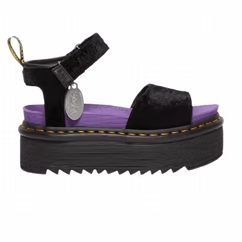 Dr. Martens X-Girl x Wmns Strap Platform Sandal 'Black Velvet'