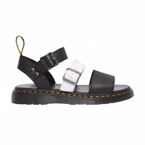 Dr. Martens Gryphon Contrast Leather Strap Sandals 'Black White'