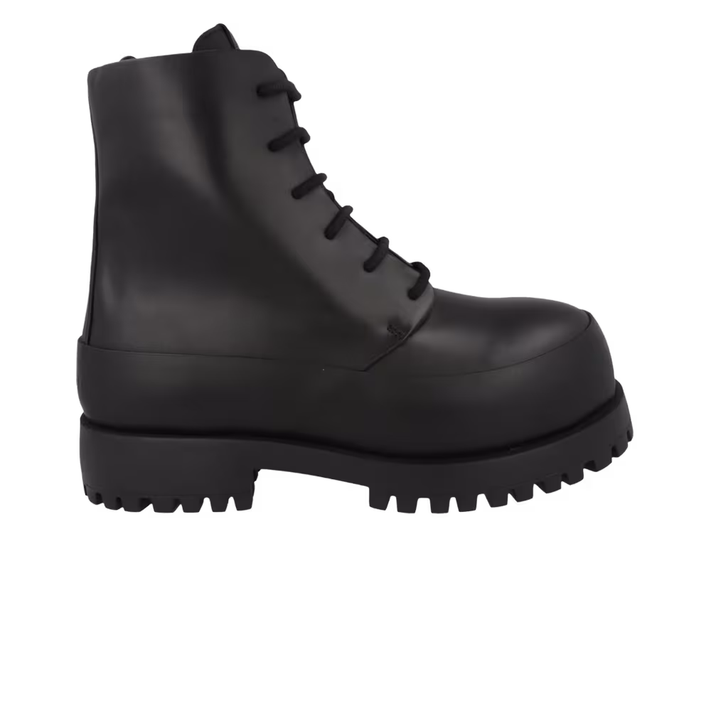 Ferragamo Fede Combat Boot Black