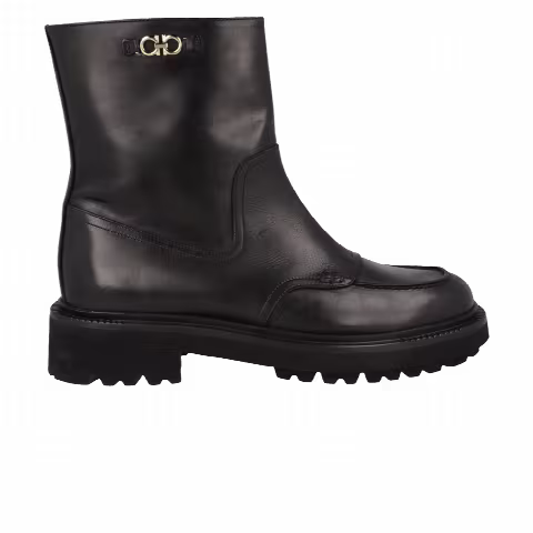 Ferragamo Wmns Oreste Leather Bootie 'Black'