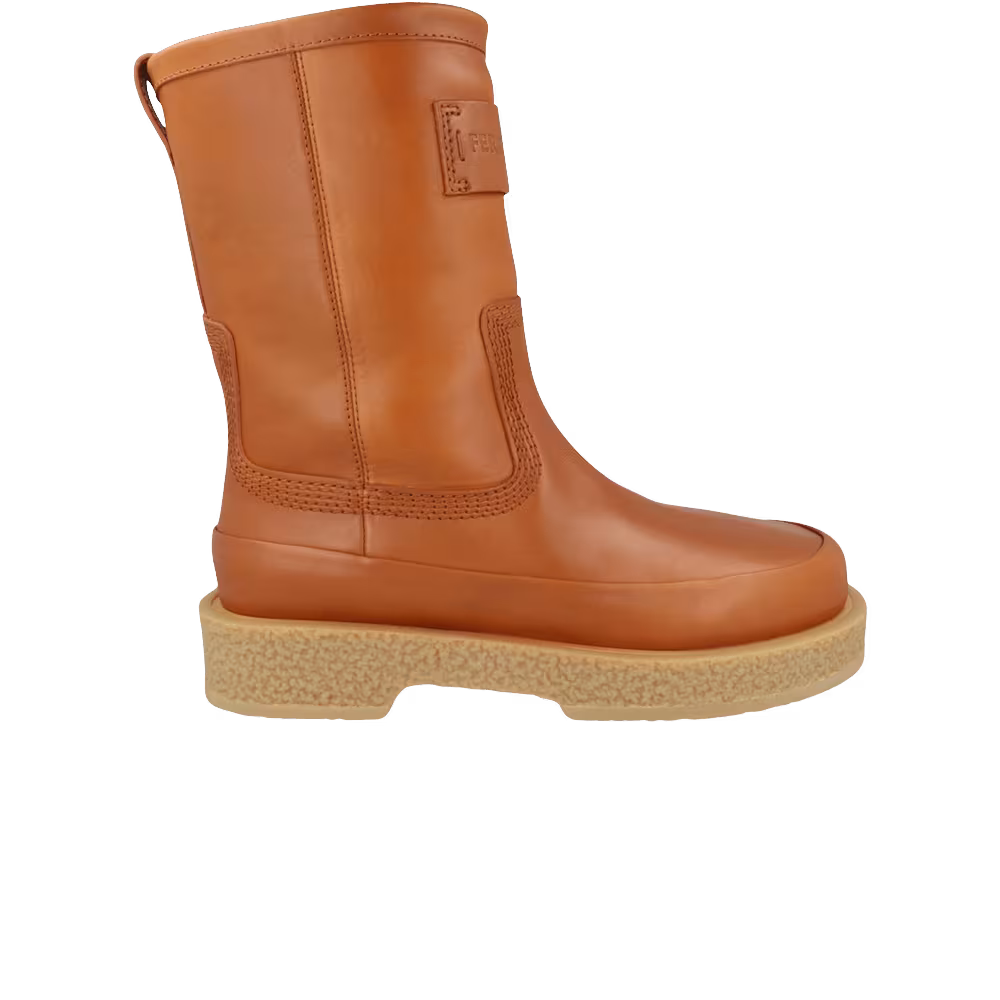 Ferragamo Ferdi Boot Beige Brown