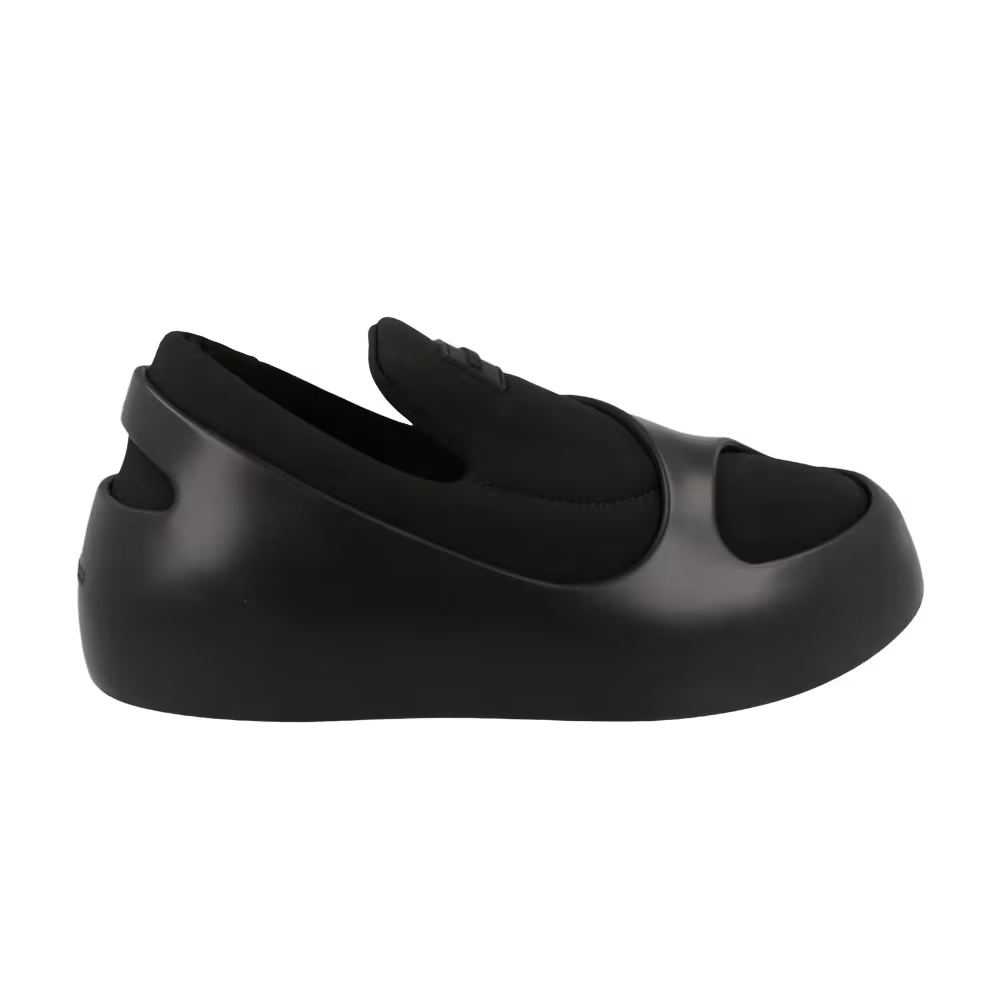 Ferragamo Lunar Paneled Slip-On Sneaker Black