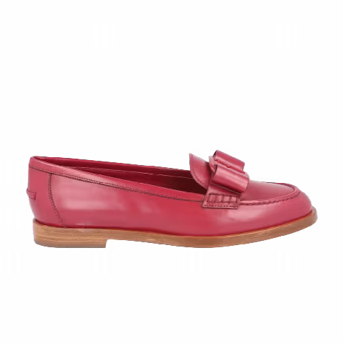 Ferragamo Wmns Vivaldo Leather Loafer 'Red'