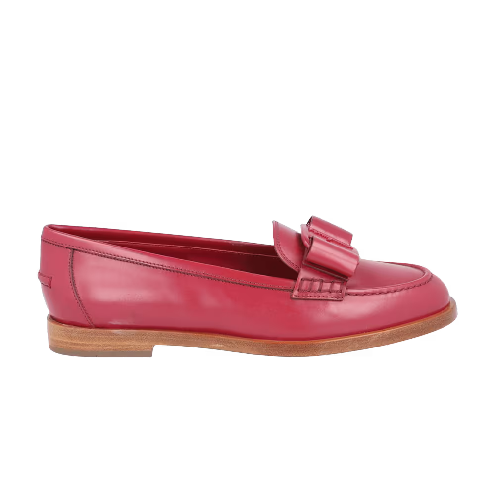 Ferragamo Women's Vivaldo Leather Loafer Red