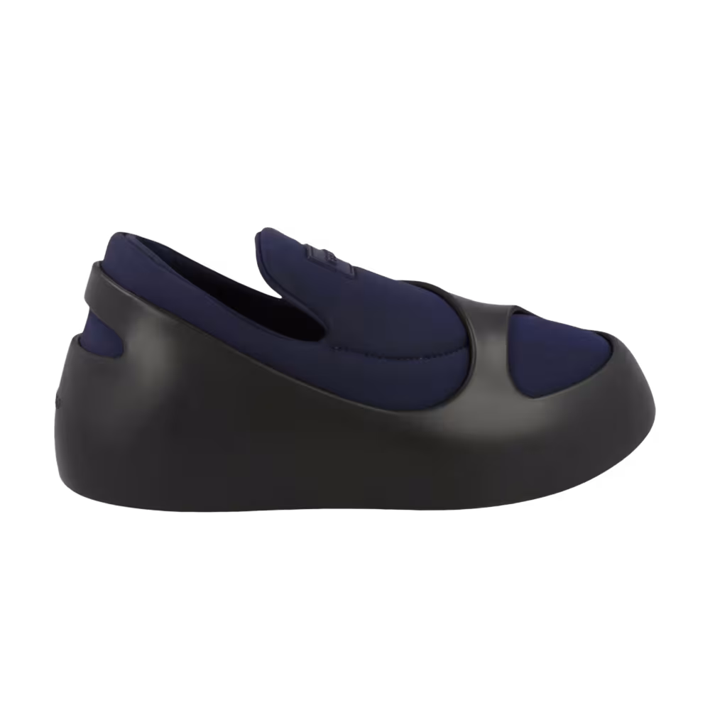 Ferragamo Lunar Paneled Slip-On Sneaker Blue