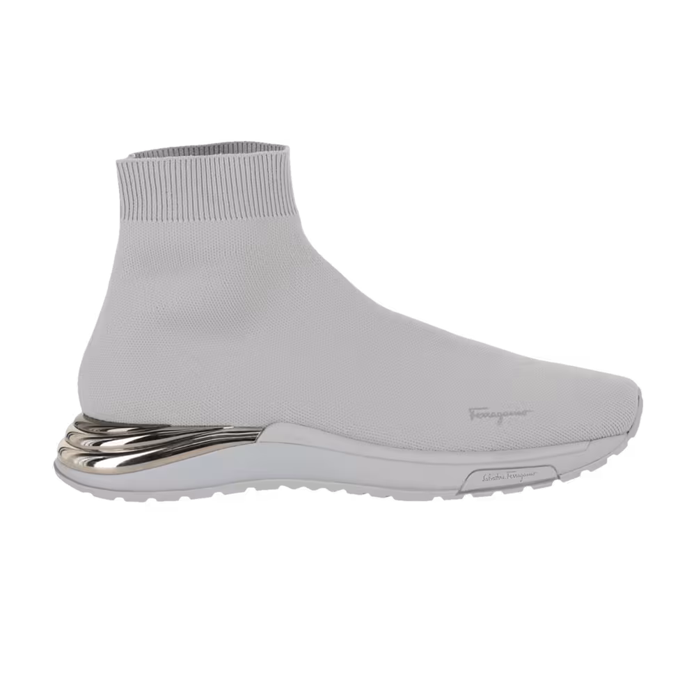 Ferragamo Women's Ninette Sock Sneaker Dark Grey