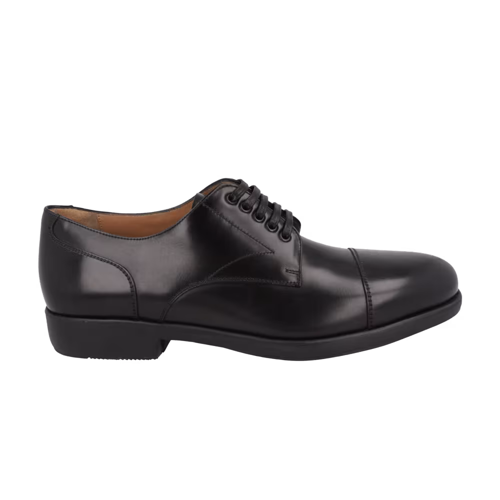 Ferragamo Larry Leather Oxford Black