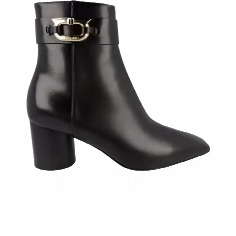 Ferragamo Wmns Placida Leather Bootie 'Black'