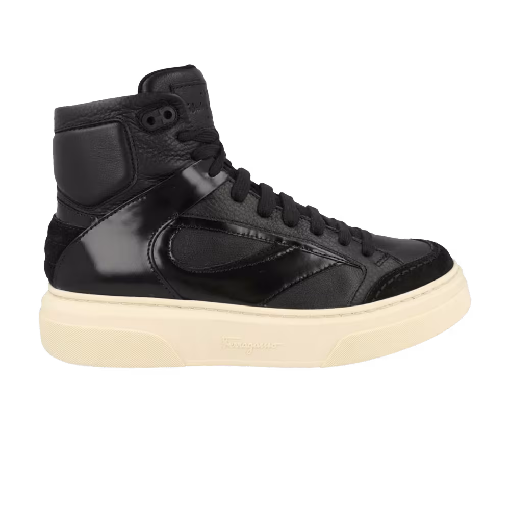 Ferragamo Cassina High Sneaker Black