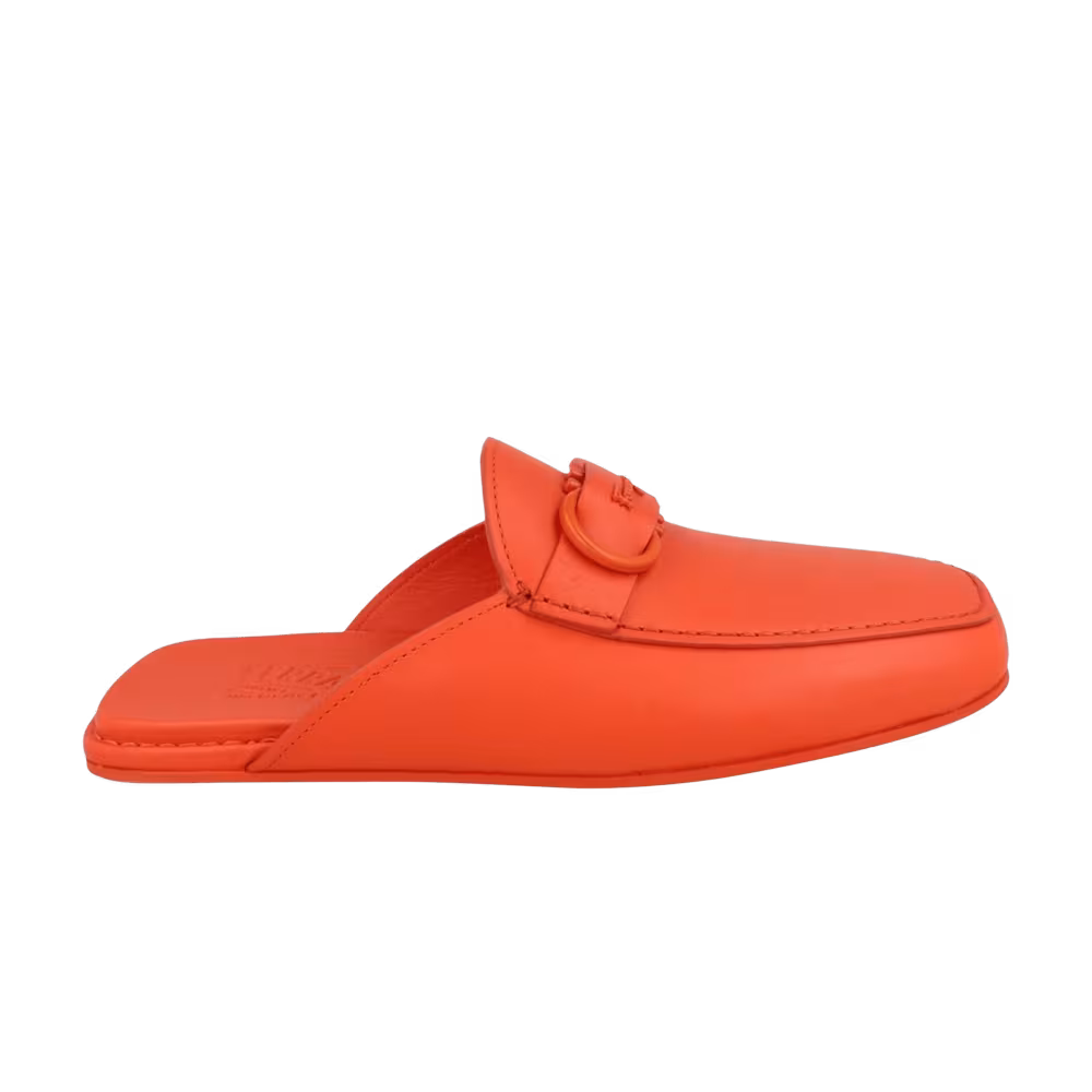 Ferragamo Leather Mule Red