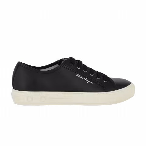 Ferragamo Wmns Borg Divise Low-Top Sneaker 'Black'