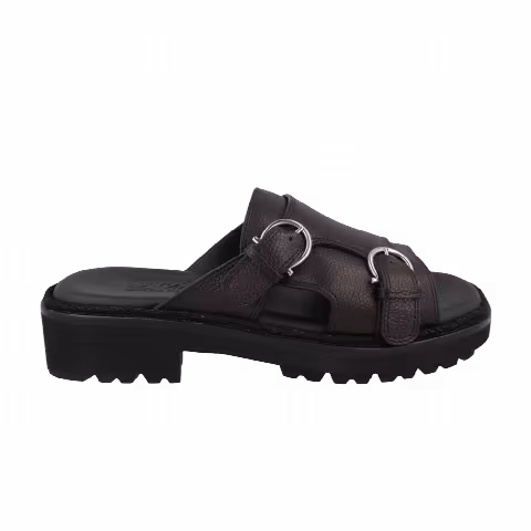 Ferragamo Girby Leather Slide 'Black'