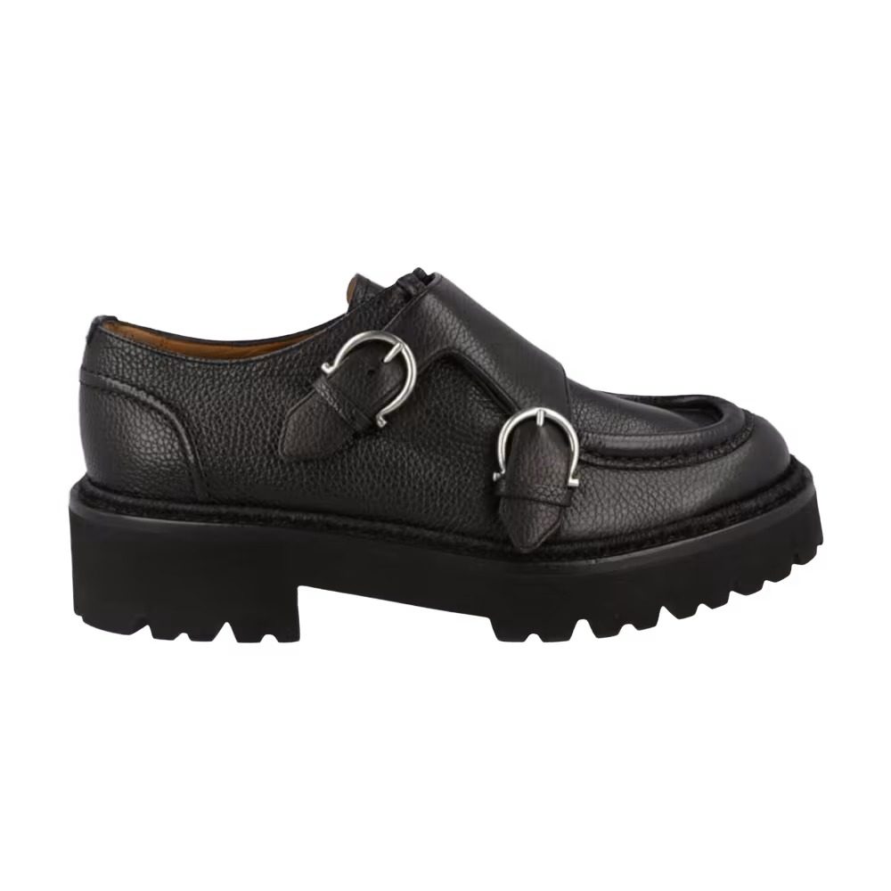 Ferragamo Gionny Leather Loafer Black