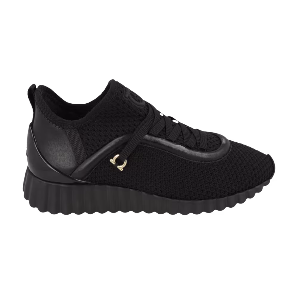 Ferragamo Women's Gancini Low Sneaker Black