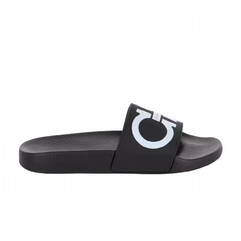 Ferragamo Wmns Groovy Dual Gancini Slide 'Black'