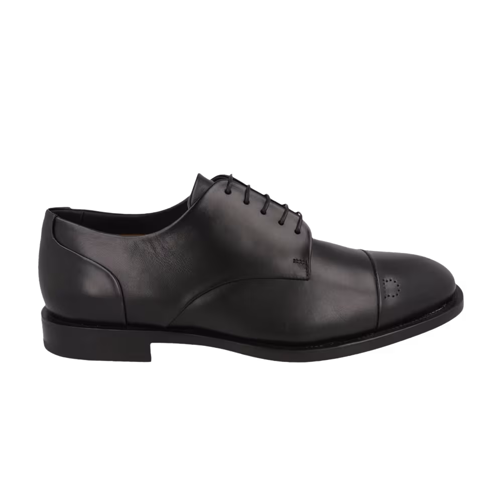 Ferragamo Gavino Leather Oxford Black