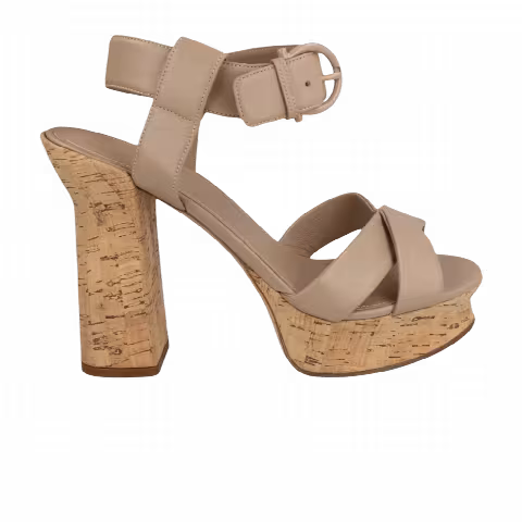 Ferragamo Wmns Ain Cork Platform Sandal 'Beige'