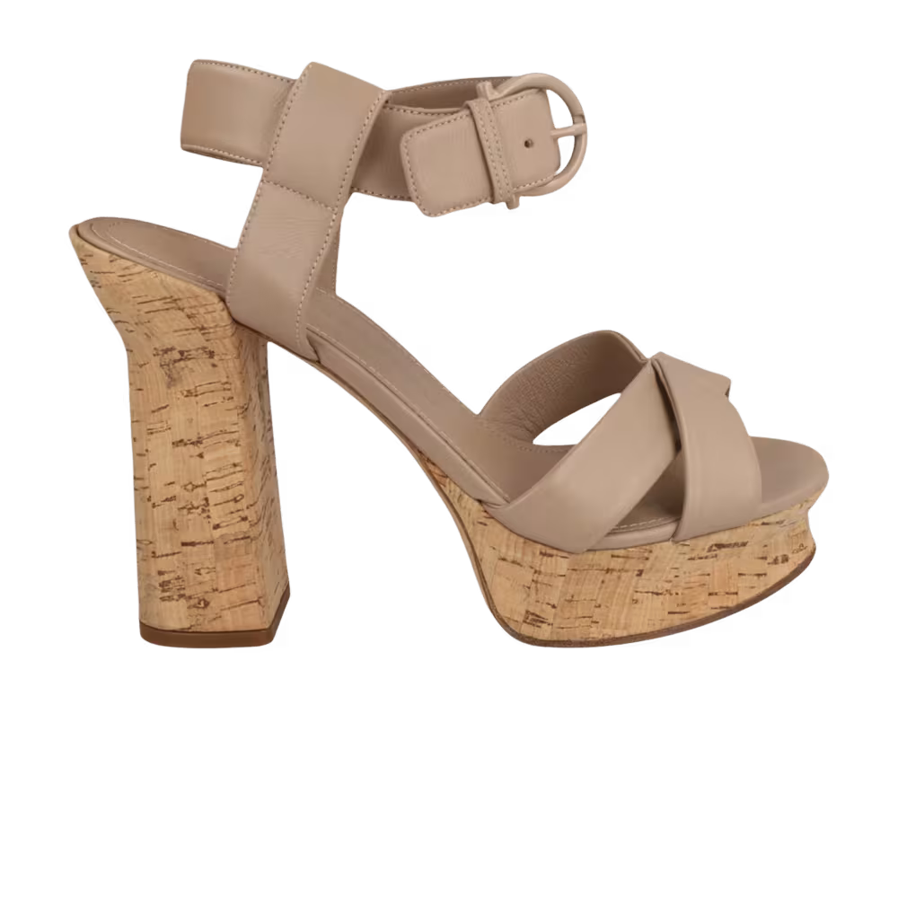 Ferragamo Women's Ain Cork Platform Sandal Beige