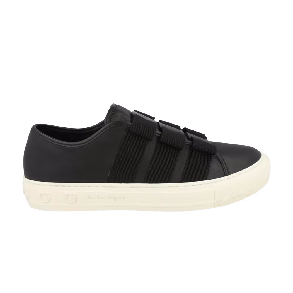 Ferragamo Women's Nataly Calfskin Leather Low-Top Black