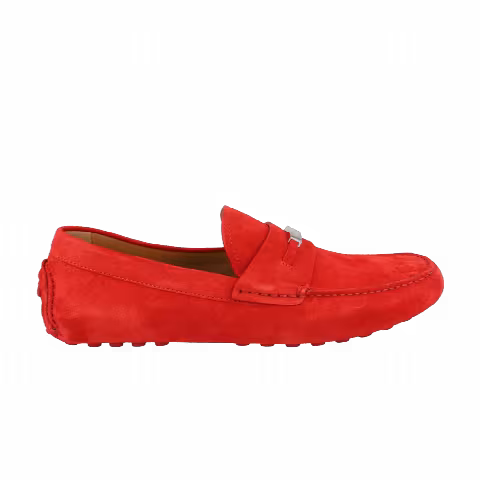 Ferragamo Grenoble Suede Driver 'Red'