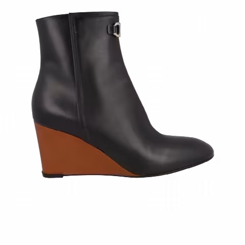 Wmns Ferragamo Catuja Leather Bootie 'Black'