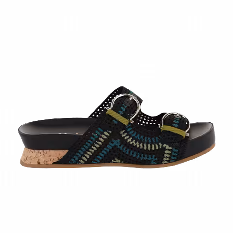 Ferragamo Wmns Shaula Crochet Sandal 'Black'