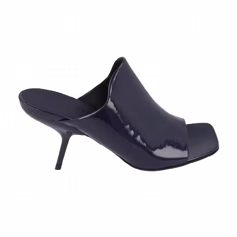 Ferragamo Wmns Patent Era Mule Heel 'Blue'