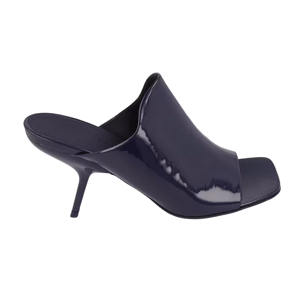 Ferragamo Women's Patent Era Mule Heel Blue