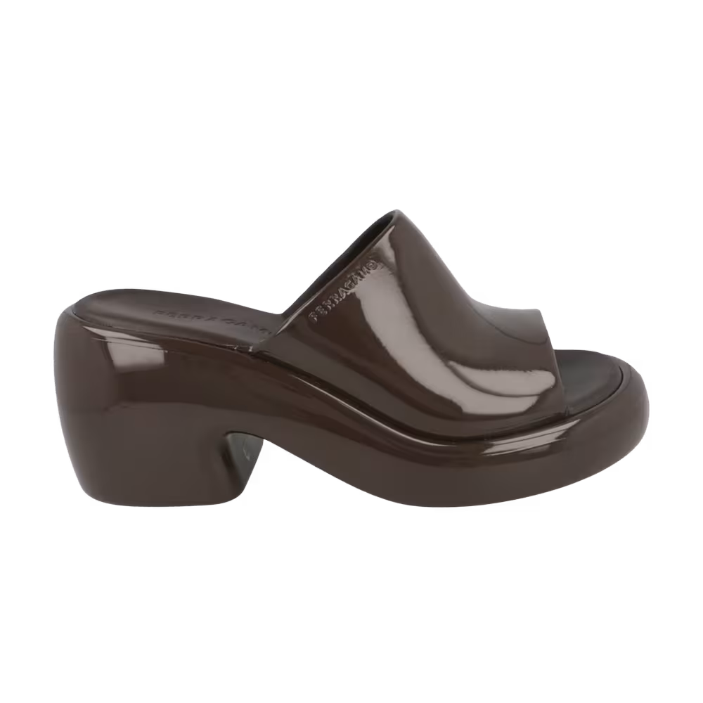 Ferragamo Women's Deva 2 Platform Sandal Dark Brown