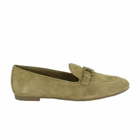 Wmns Ferragamo Trifoglio Suede Loafer 'Olive Green'