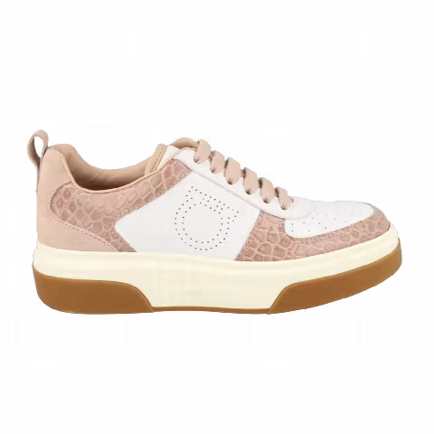Ferragamo Wmns Cassina Low Leather Sneaker 'Beige Khaki'