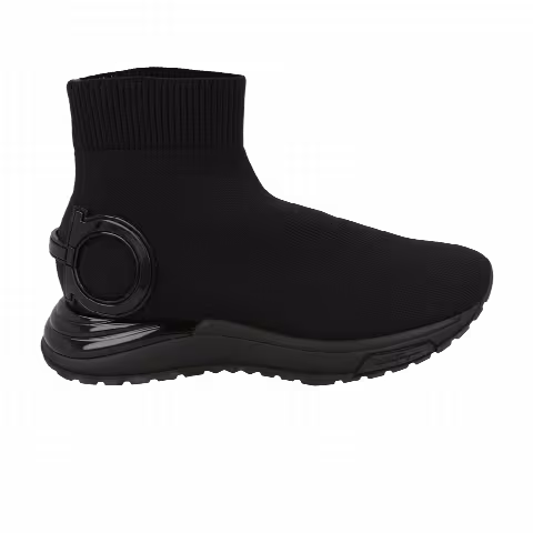 Ferragamo Wmns Gardena Sock Sneaker 'Black'