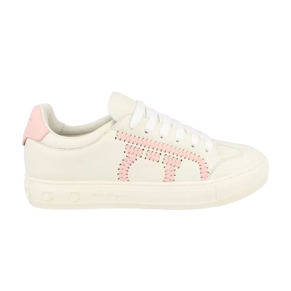 Ferragamo Women's Pedros Gancini Low White