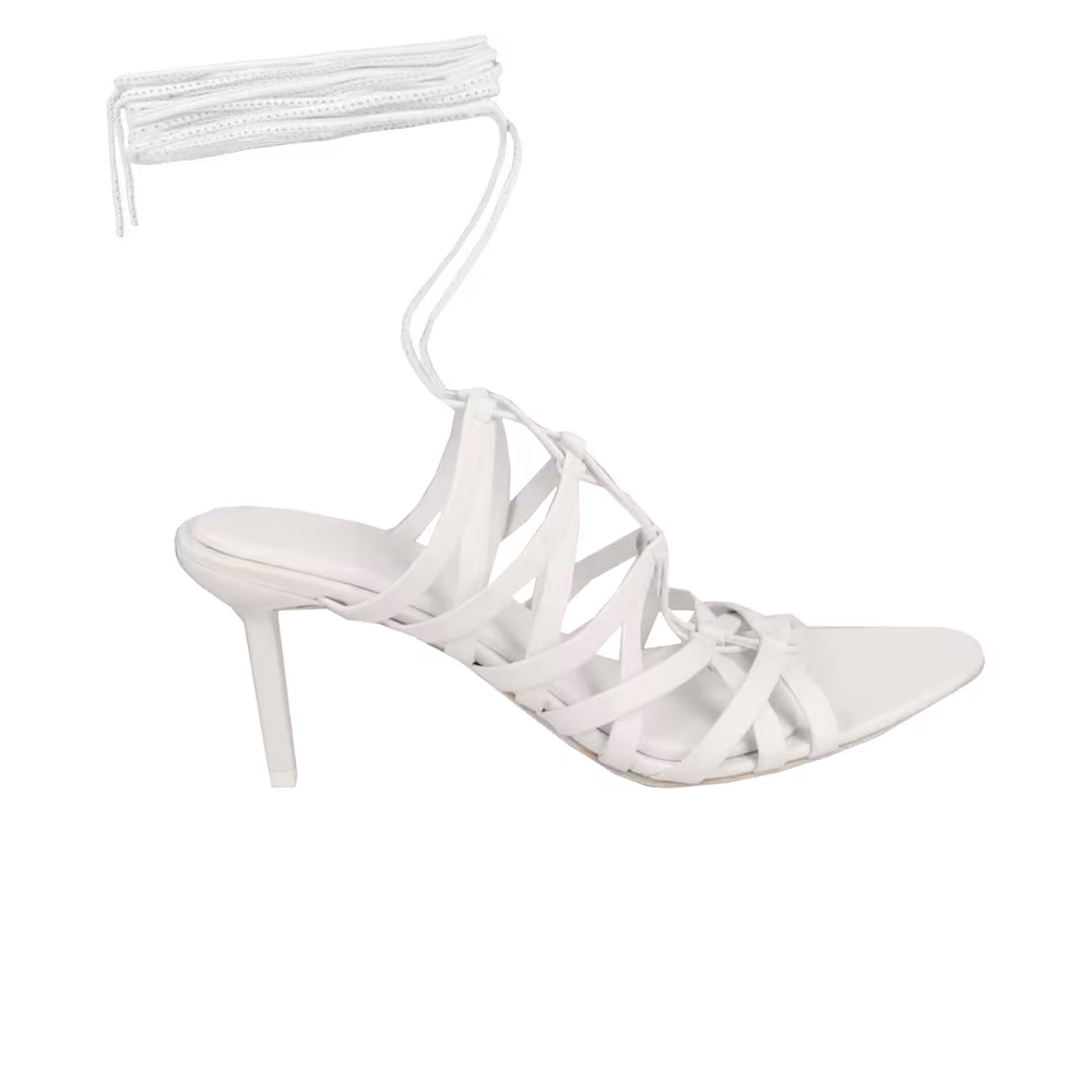 Ferragamo Women's Atik Ankle Strap Sandal White