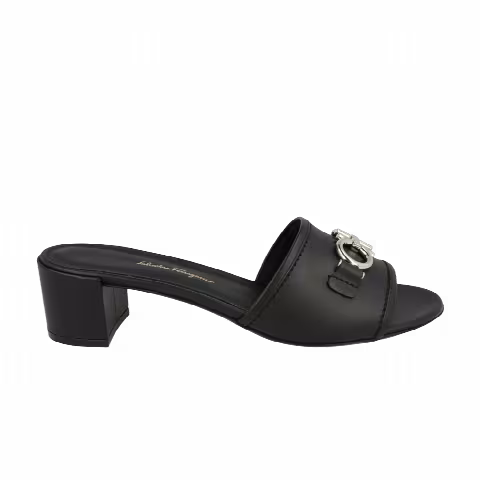 Ferragamo Wmns Rhodes Slide Sandal 'Black'