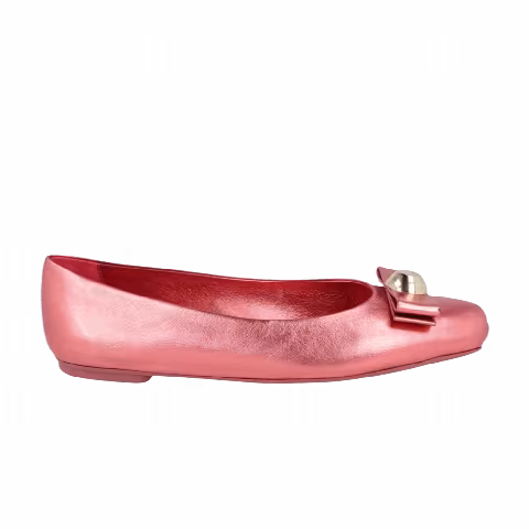 Ferragamo Wmns Pina Ballet Flat 'Dark Pink'