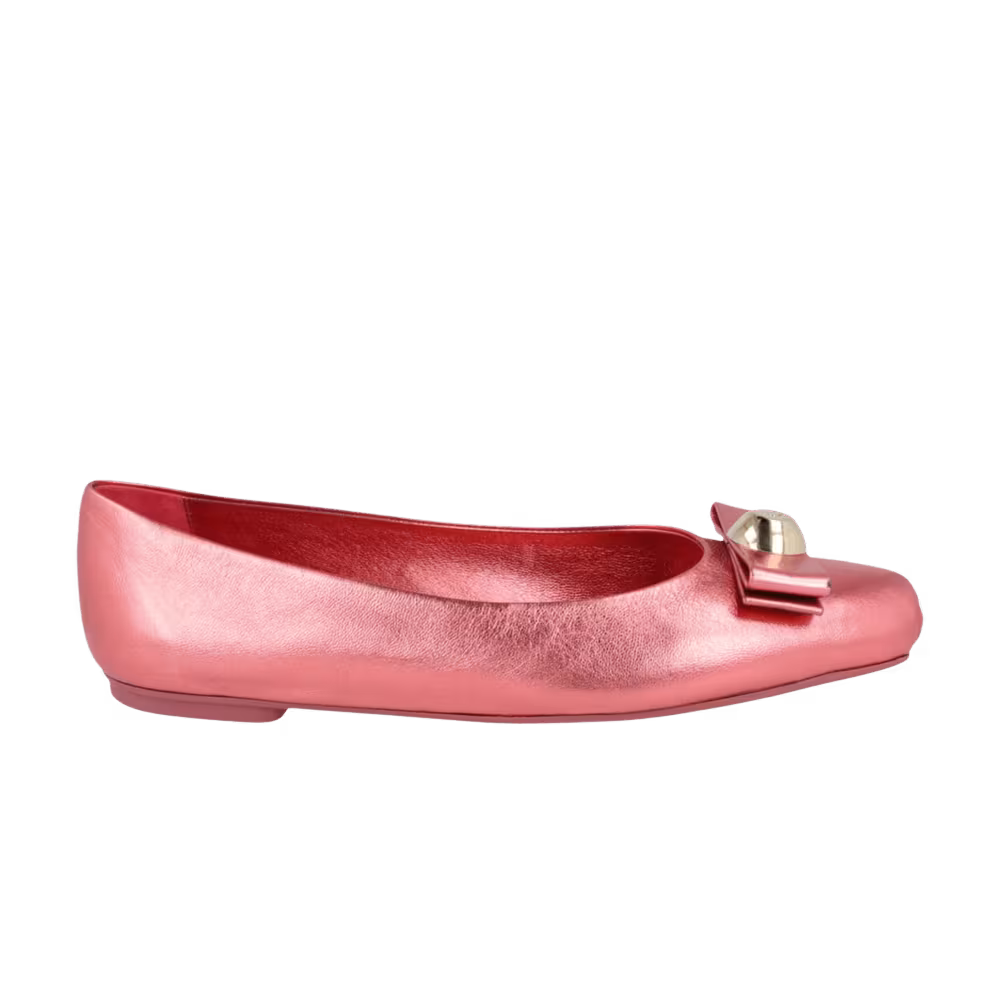 Ferragamo Women's Pina Ballet Flat Dark Pink