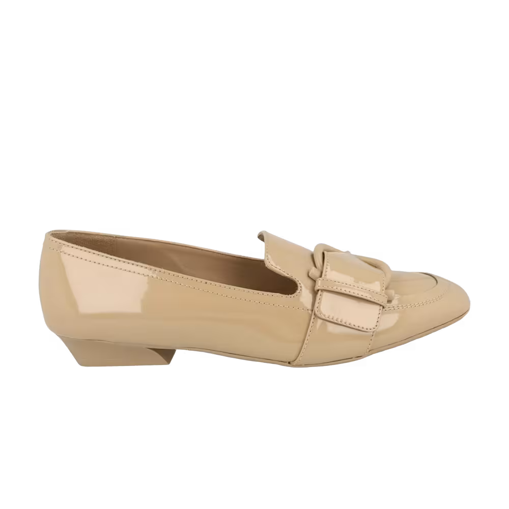 Ferragamo Women's Bonnie Patent Leather Loafer Bone