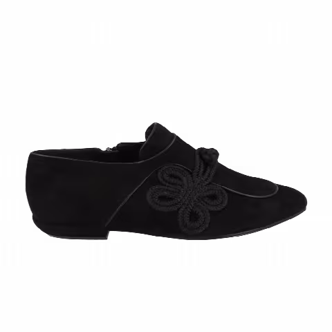 Ferragamo Wmns Althea Suede Loafer 'Black'