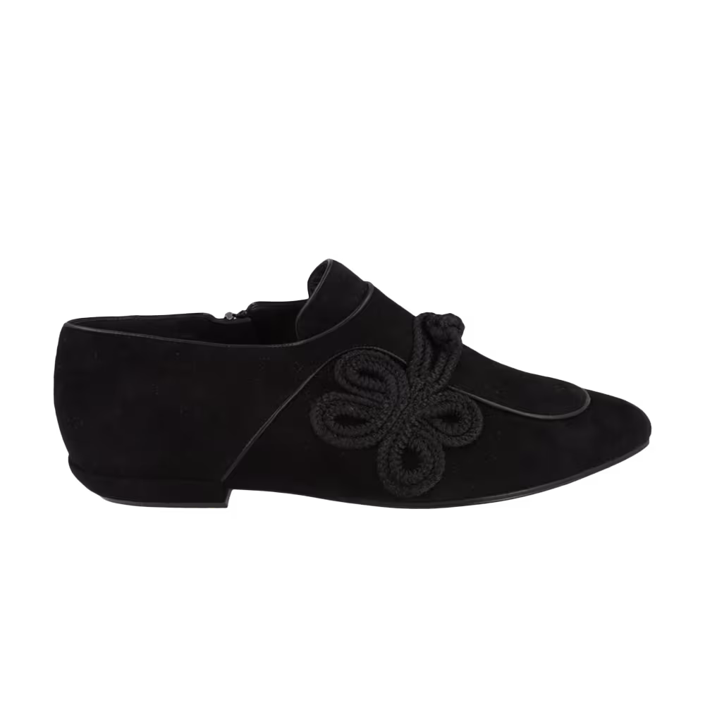 Ferragamo Women's Althea Suede Loafer Black