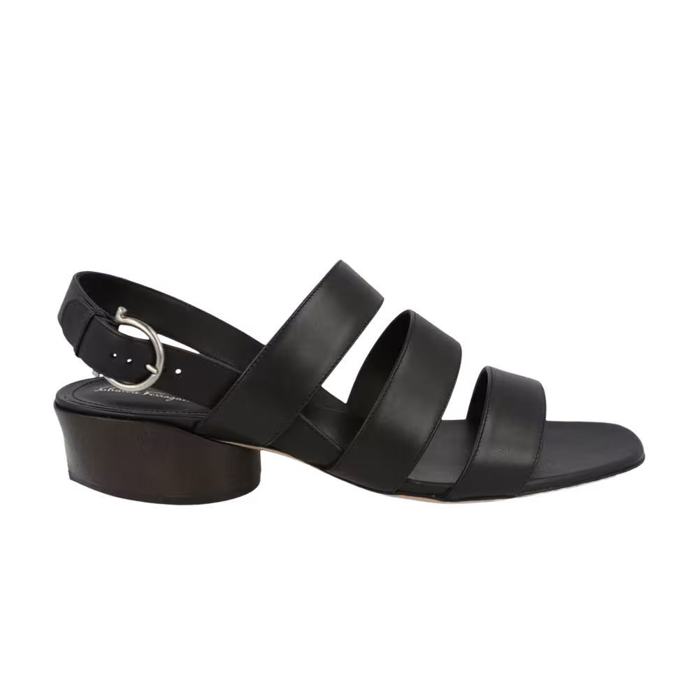Ferragamo Women's Trezze Slingback Sandal Black