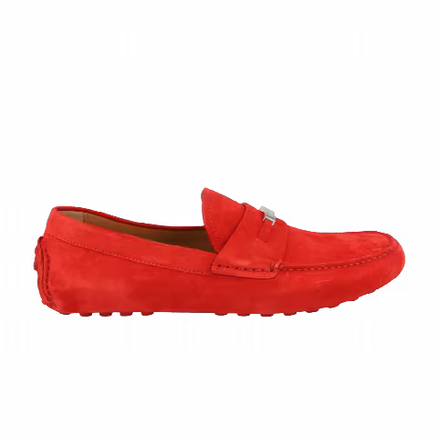 Ferragamo Grenoble Suede Driver 'Red'