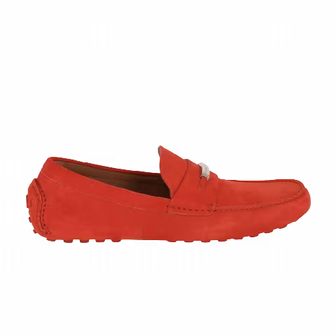 Ferragamo Grenoble Suede Driver 'Orange'