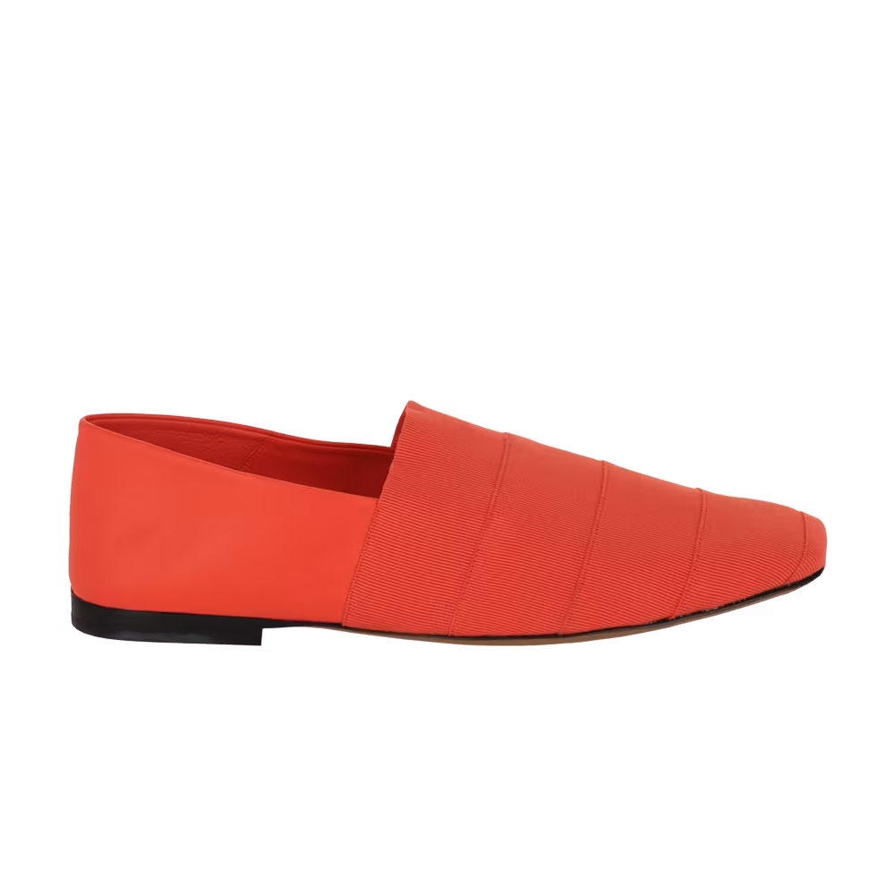 Ferragamo Panelled Grosgrain Loafer Orange