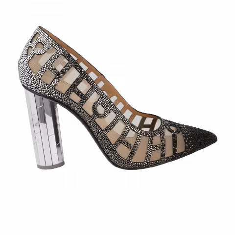 Wmns Ferragamo Florise S X5 Crystal-Embellished Pump 'Transparent'