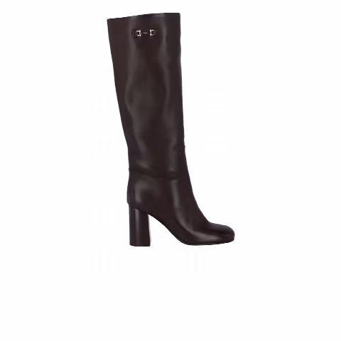 Ferragamo Wmns Ovidio Knee-High Boot 'Dark Brown'