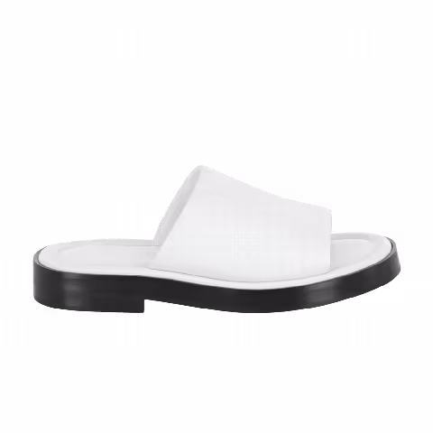 Ferragamo Wmns Giunone Leather Slide 'White'