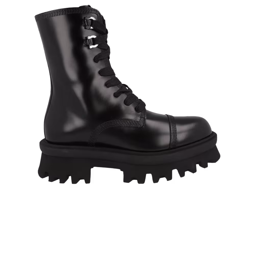Ferragamo Women's Kira Combat Boot Black