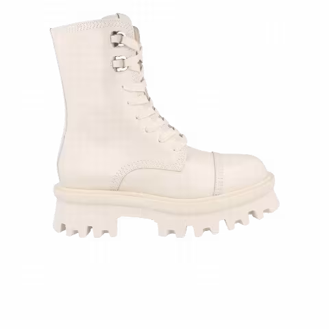 Ferragamo Wmns Kira Combat Boot 'White'